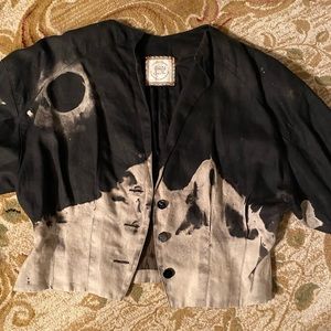Upcycled Fashion black and white jacket